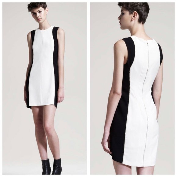 rag & bone Dresses & Skirts - Rag & Bone Colorblock Gold Dupont Contour Dress